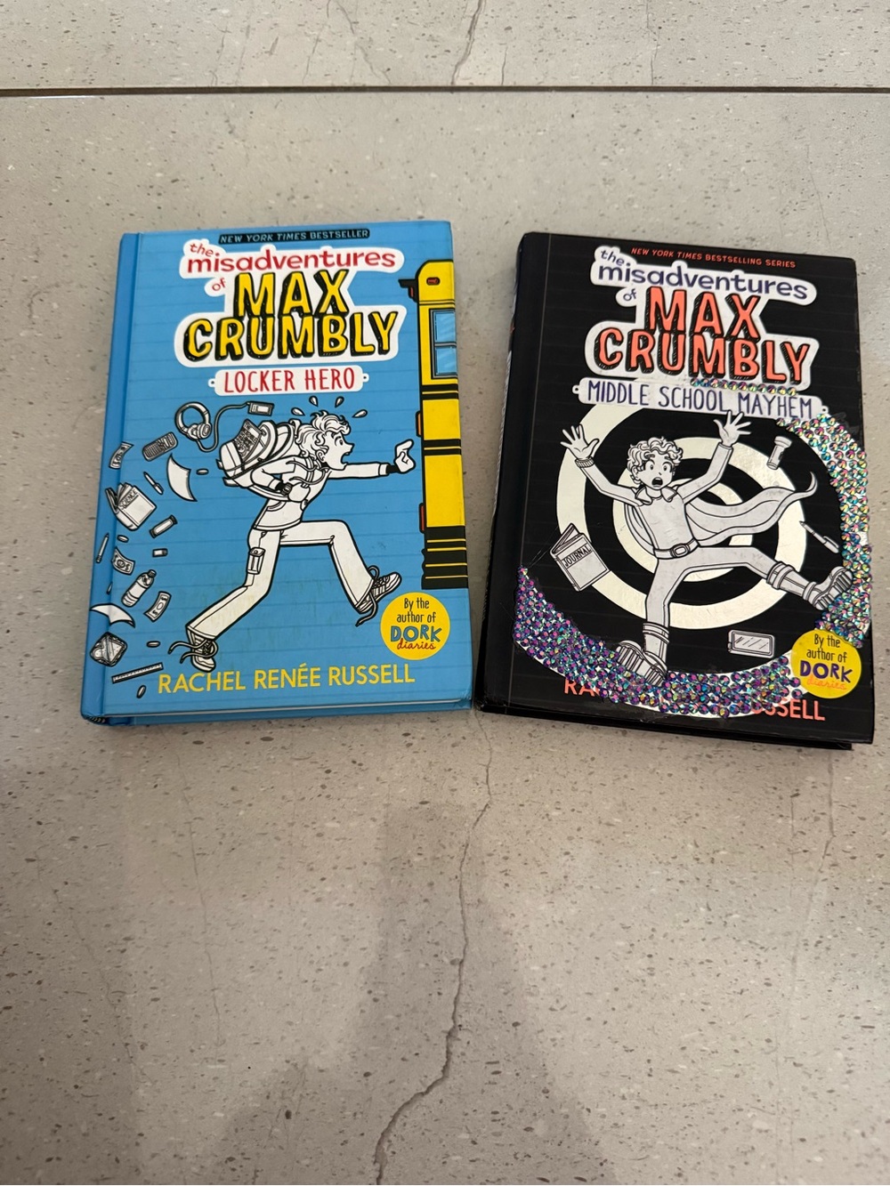 The Misadventures of Max Crumbly Hardcover Book Bundle - Blue & Black
